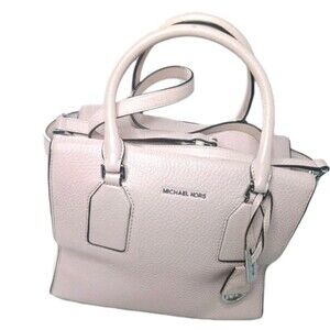 Michael Kors Selby Ballet  Satchel Handbag Pink Pebbled-Leather Retail $398